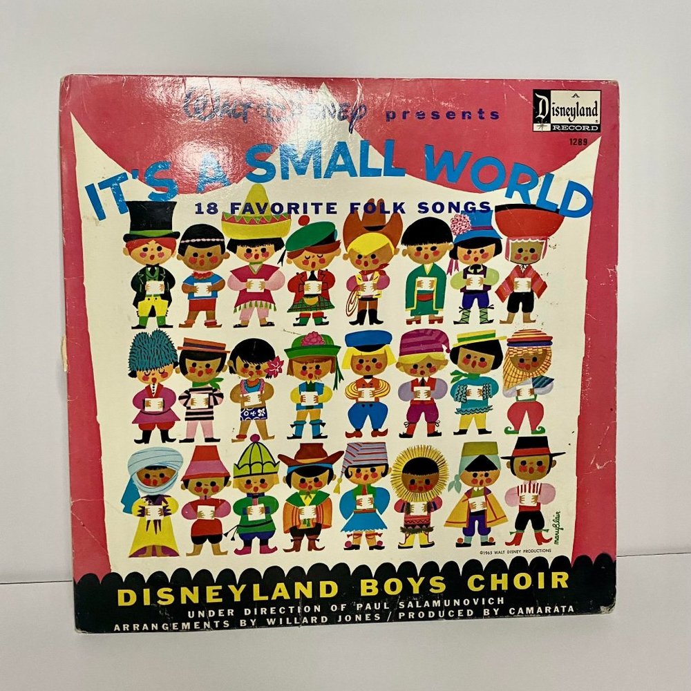 Walt Disney It's A Small World- Disneyland Boys Choir Vinyl Record